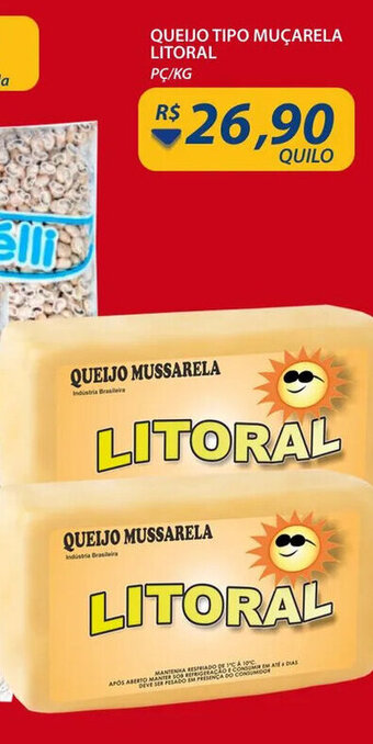 Assaí Atacadista Queijo tipo Mucarela Litoral oferta