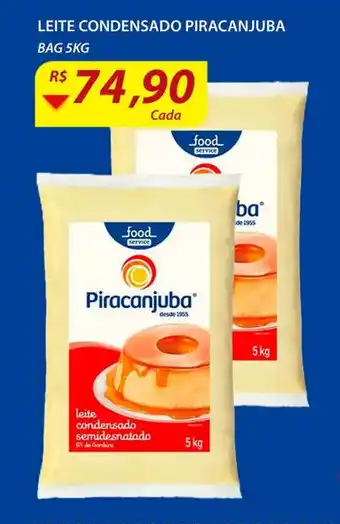 Assaí Atacadista Leite Condensado Piracanjuba bag 5kg oferta