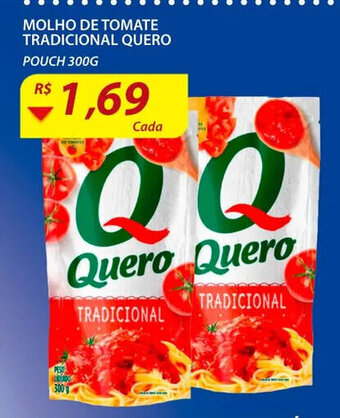 Assaí Atacadista Molho de Tomate Tradicional Quero 300g oferta