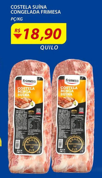 Assaí Atacadista Costela Suina Congelada Frimesa 1kg oferta