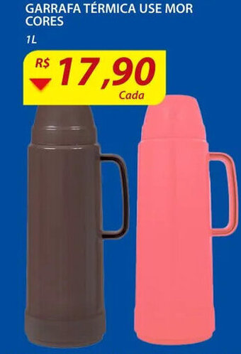 Assaí Atacadista Garrafa Termica Use Mor Cores 1L oferta