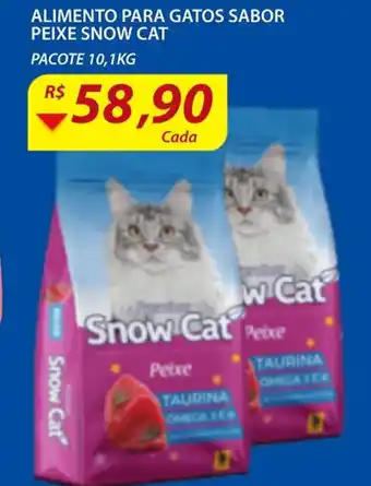 Assaí Atacadista Alimento Para Gatos Sabor peixe Snow cat 10.1kg oferta