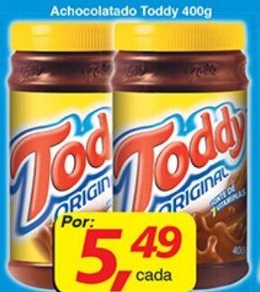 Supermercados Guanabara Achocolatado Toddy 400g oferta