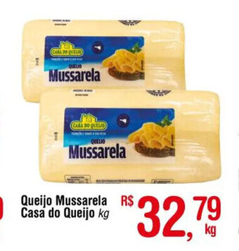 Fort Atacadista Queijo Mussarela Casa do Queijo 1kg oferta