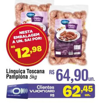 Fort Atacadista Linguica Toscana Pamplona 5kg oferta
