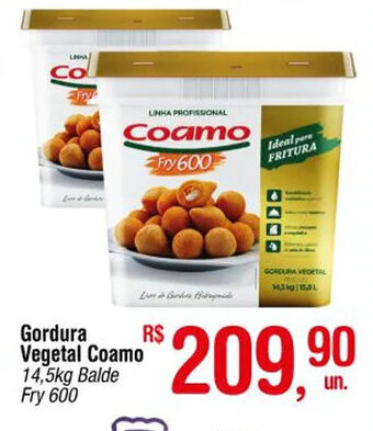 Fort Atacadista Gordura Vegetal Coamo 14.5kg oferta
