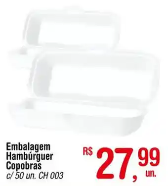 Fort Atacadista Embalagem Hamburguer Copobras c/50un oferta