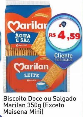 Tonin Superatacado Biscoito doce ou salgado marilan 350g oferta