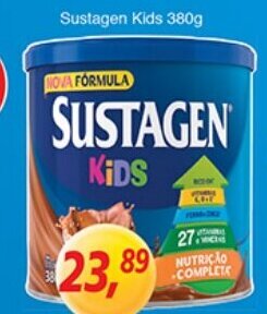 Supermercados Guanabara Sustagen Kids 380g oferta