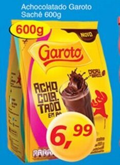 Supermercados Guanabara Achocolatado Garoto Sache 600g oferta