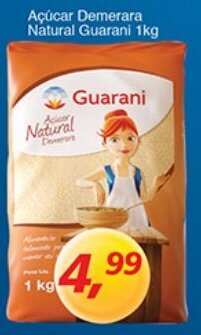 Supermercados Guanabara Acucar Demerara Natural Guarani 1kg oferta