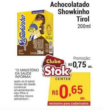 Achocolatado Showkinho Tirol 200ml