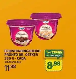 Beijinho brigadeiro pronto dr. oetker cada