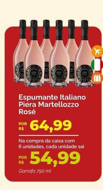 Oba Hortifruti Espumante italiano piera martellozzo rosé oferta