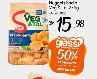 Giassi Supermercados Nuggets sadia veg & tal oferta