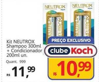 Supermercados Koch Kit neutrox shampoo + condicionador oferta