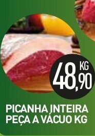 Calvo Atacadista Picanha Inteira peca a vacuo 1kg oferta
