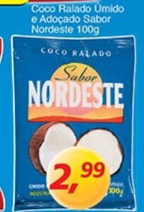 Supermercados Guanabara Coco Ralado Umido e Adocado Sabor Nordeste 100g oferta