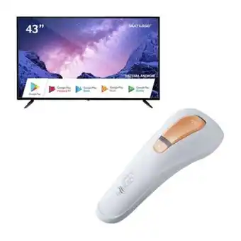 Combo casa - smart tela dled 43'' full hd multi e depilador por luz pulsada d'pille - tl046k