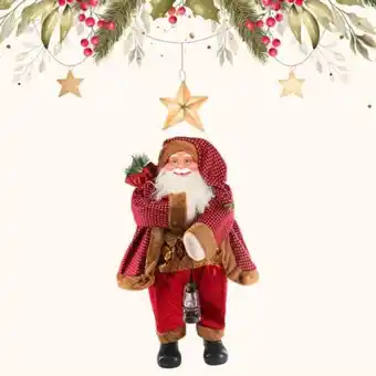Papai noel em poliéster 40x90cm bt00307 dcasa