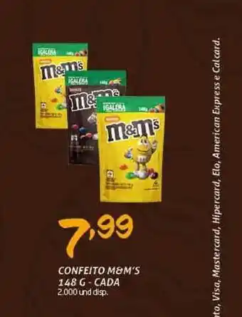 Cooper Confeito M&m's 140g oferta