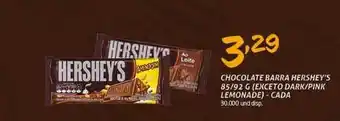 Cooper Chocolate Barra Hershey's Exceto Dark Pink Lemonade oferta
