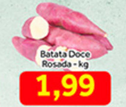 Shibata Supermercados Batata Doce Rosada 1kg oferta