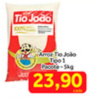Shibata Supermercados Arroz Tio Joao tipo 1 pacote 5kg oferta