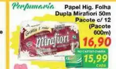 Chama Supermercados Papel Hig. Folha Dupla Mirafiori 50m Pacote C 12 oferta
