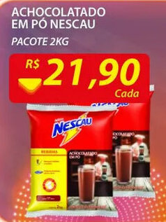 Assaí Atacadista Achocolatado em po Nescau 2kg oferta