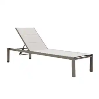 Leroy Merlin Espreguiçadeira alumínio aquila 199x65cm marrom naterial oferta