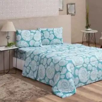 Vest Casa Lençol queen avulso com elástico col. vidaecor sea blue vestcasa oferta