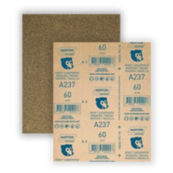 Lixa para madeira 22,5x27,5cm gramatura marrom 060 norton