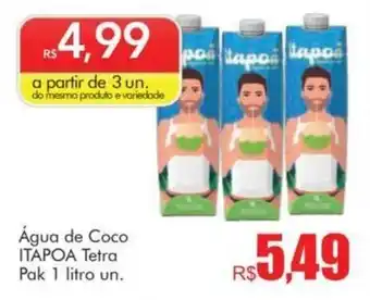 Komprao Atacadista Agua de Coco Itapoa Tp 1L oferta