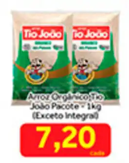 Shibata Supermercados Arroz Organico Tio Joao Pacote 1kg oferta