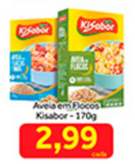 Shibata Supermercados Aveia em Flocos Kisabor 170g oferta