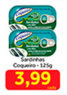 Shibata Supermercados Sardinhas Coqueiro 125g oferta