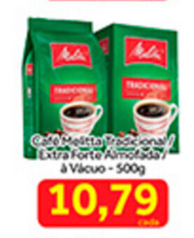 Shibata Supermercados Cafe Melitta Tradicional/ Extra Forte Almofada a vacuo 500g oferta