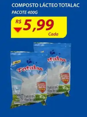 Assaí Atacadista Composto lacteao Totalac 400g oferta