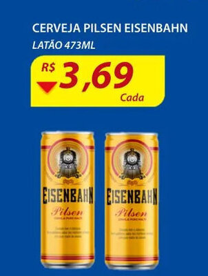 Assaí Atacadista Cerveja Pilsen Eisenbahm 473ml oferta