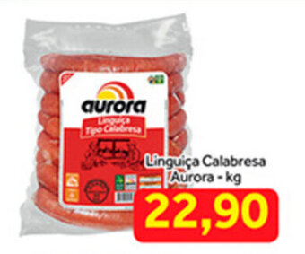 Shibata Supermercados Linguica Calabresa Aurora 1kg oferta