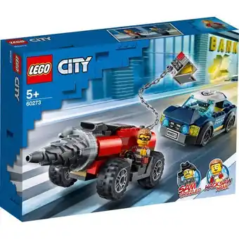 Lego city polícia elite: perseguição carro perfurador 60273