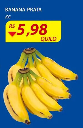 Assaí Atacadista Banana Prata 1kg oferta