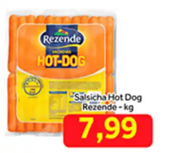 Shibata Supermercados Salsicha Hot Dog Rezende 1kg oferta