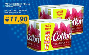 Assaí Atacadista Papel Higiénico Folha Dupla Cotton oferta
