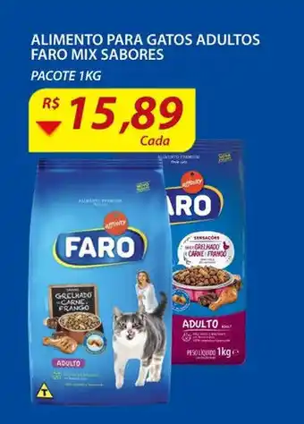 Alimento para gatos Adultos faro Mix Sabores 1KG
