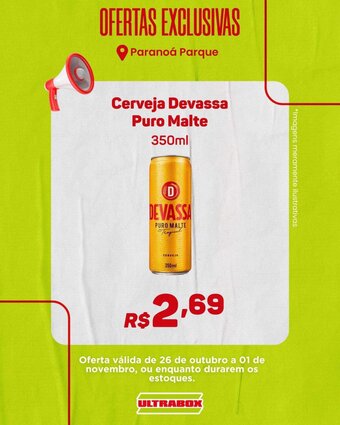 Ultrabox Cerveja Devassa puro Malte 350ml oferta