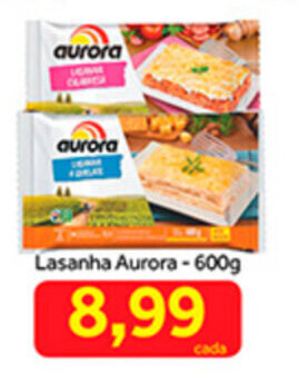 Shibata Supermercados Lasanha Aurora 600g oferta