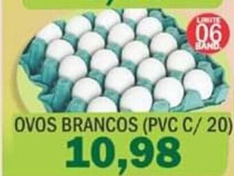 Supermercados Mendonça Ovos Brancos Pvc c/20 oferta