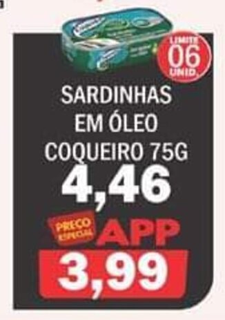 Sardinhas em Oleo Coqueiro 75g